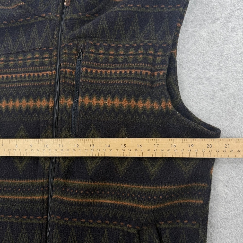 Smartwool Vest Mens S Blue Deep Navy Hudson Trail Fleece Fair Isle Full Zip Wool - Picture 8 of 11